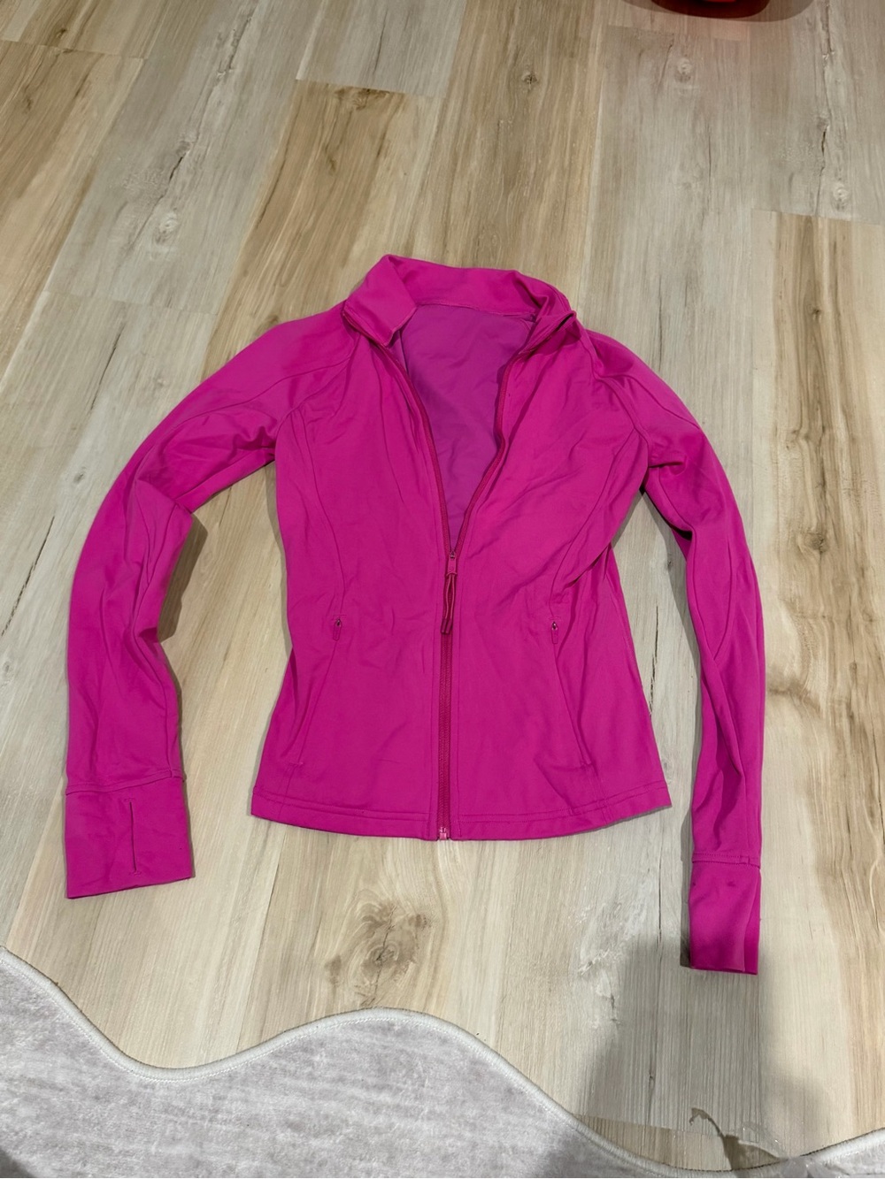 Women's Pink Zip-Front Active Jacket